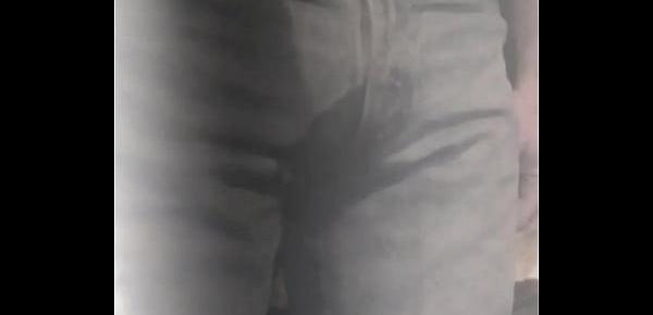  man peeing his pants